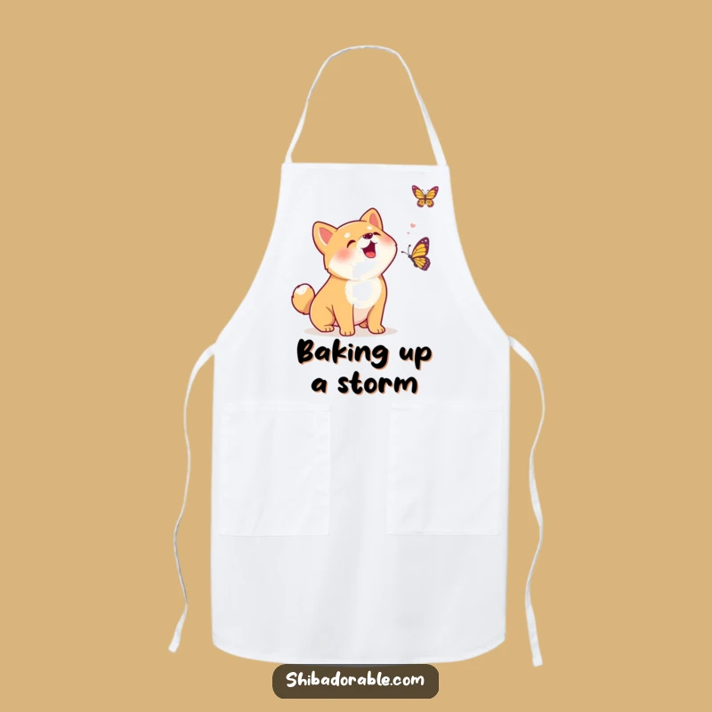 Funny Kawaii Shiba Inu Chef Apron - Hilarious Doggy Kitchen Companion for Happy Cooks