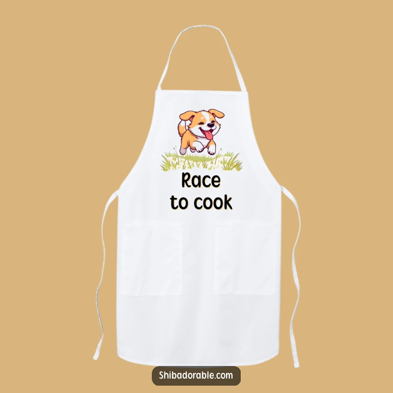 Funny Dog Racer Apron - Hilarious Kitchen Prep Gift