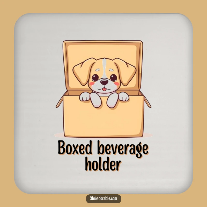 Funny Dog Box Coaster Set - Hilarious Home Accessory Gift