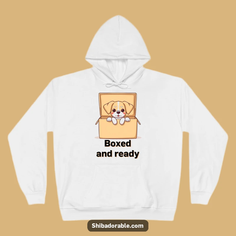 Funny Dog Box Hugger Hoodie - Cozy and Hilarious Gift