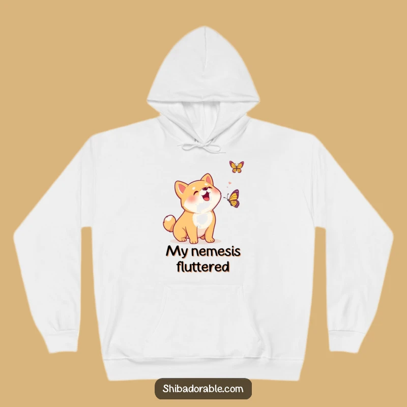 Cozy Funny Kawaii Shiba Inu Hoodie - Warm & Hilarious Puppy Chase Gift for Cold Days