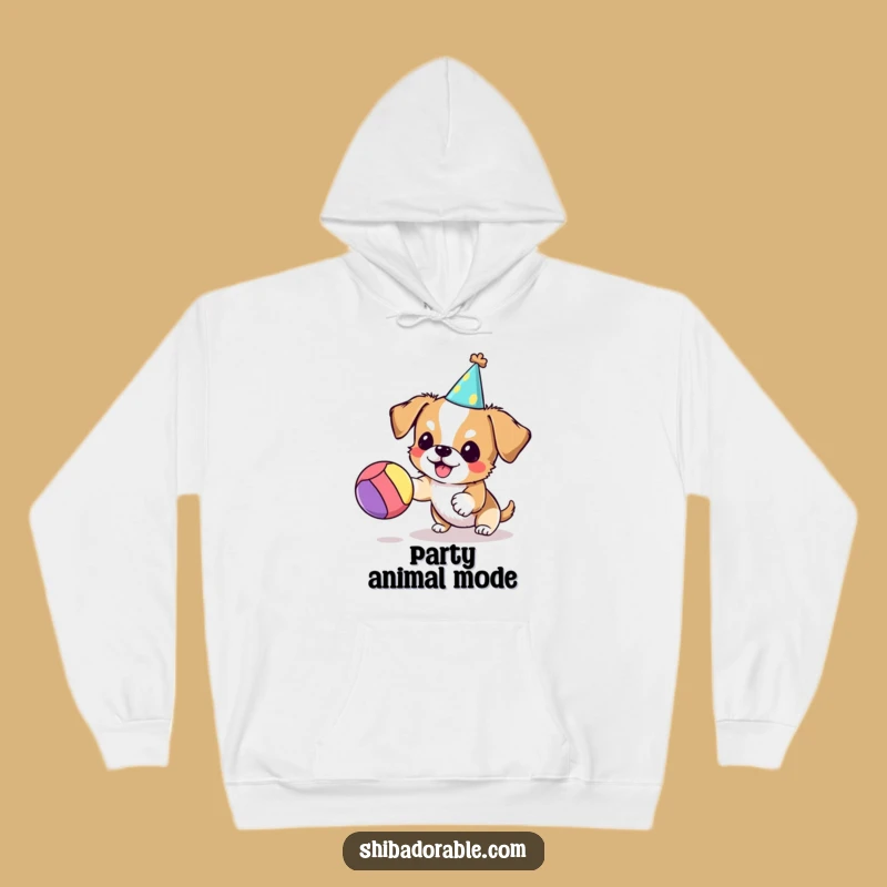 Funny Party Dog Hoodie - Cozy and Playful Funny Gift