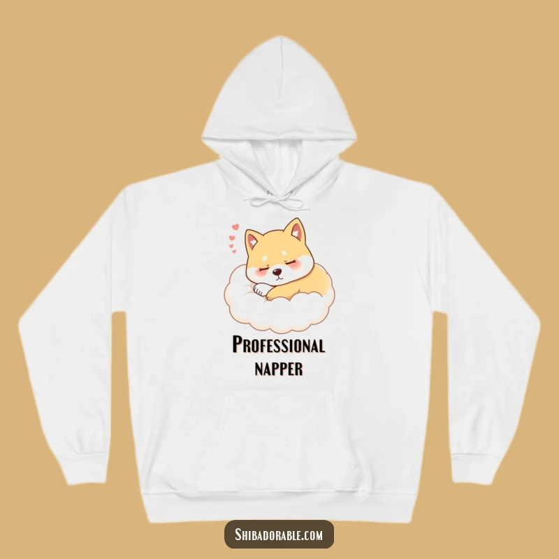 Funny Sleepy Shiba Inu Cloud Hoodie: Cozy & Hilarious Dog Lover Gift