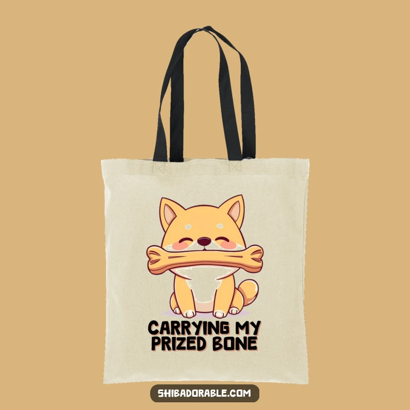 Funny Shiba Inu Bone Balance Tote Bag: Practical Dog Skill, Chic Funny Gift for Dog Moms