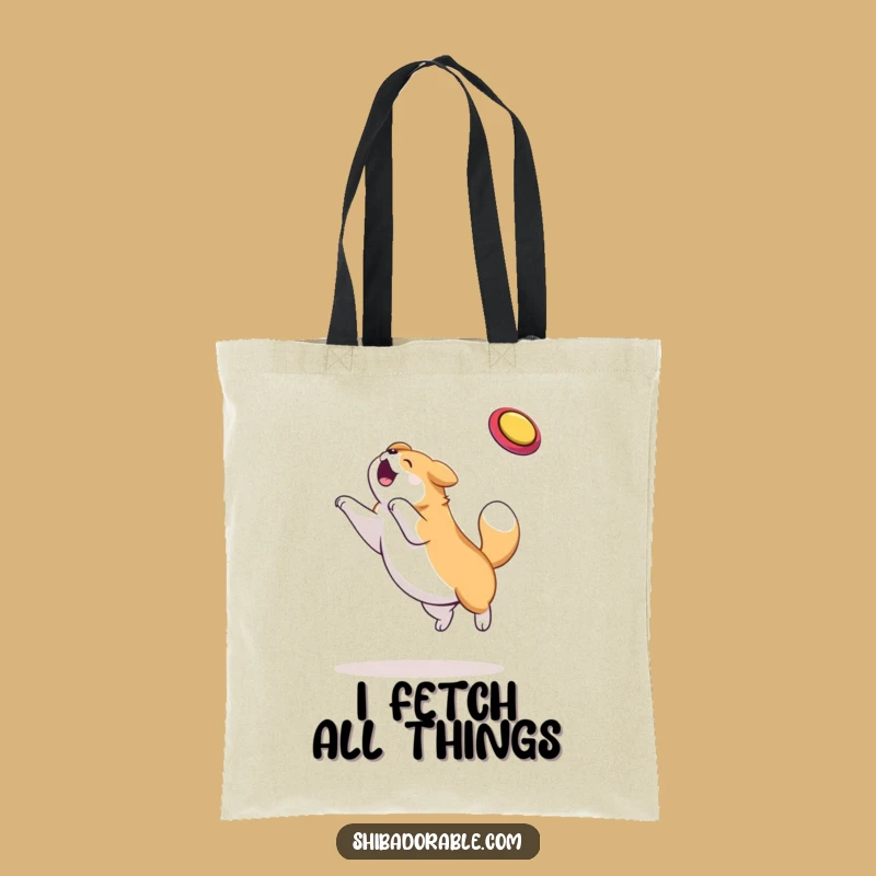 Funny Dog Frisbee Champion Tote Bag - Practical and Hilarious Gift